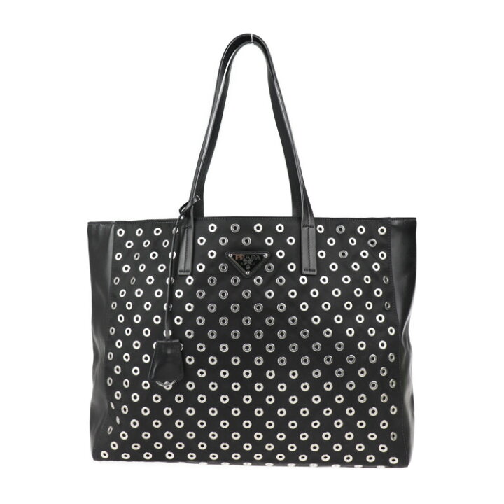 楽天市場】美品 PRADA プラダ トートバッグ 1BG032 ナイロン レザー  