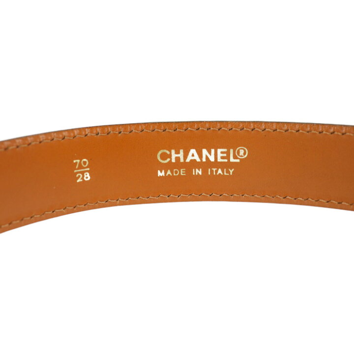 楽天市場】美品 CHANEL シャネル ベルト ベルト 表記サイズ 70/28 