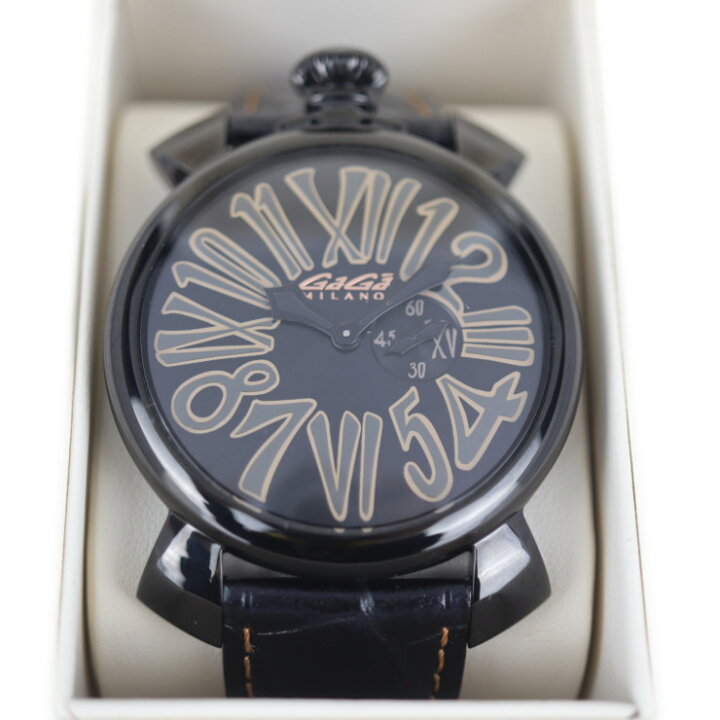 楽天市場】超美品 Gaga Milano ガガミラノ マヌアーレ スリム 46 
