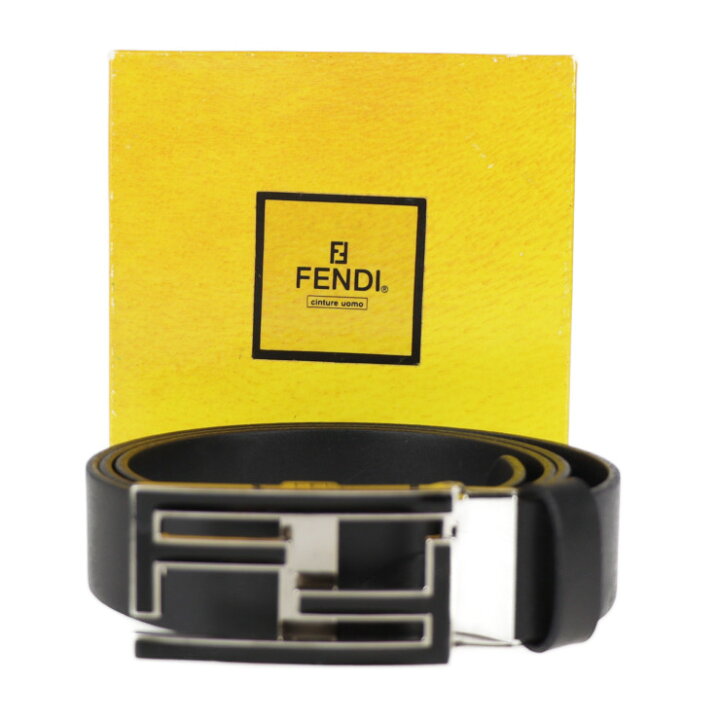 楽天市場】超美品 FENDI フェンディ ベルト 110/125 レザー ブラック 