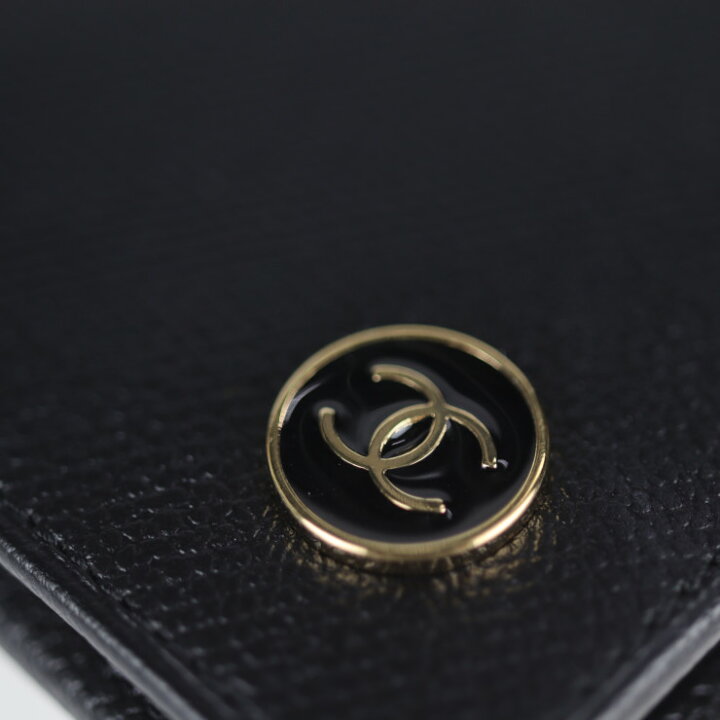 楽天市場】新品未使用展示品 CHANEL シャネル ココボタン 二つ折り財布 