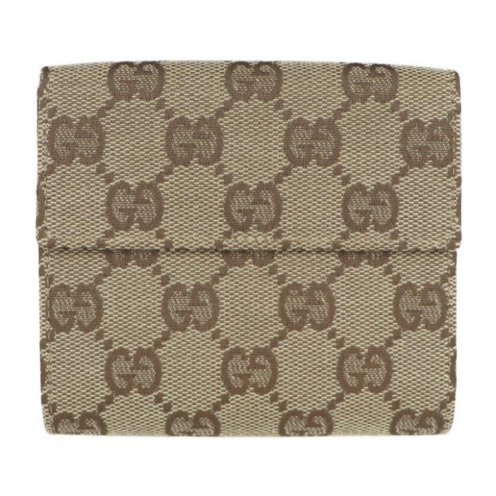 楽天市場】美品 GUCCI グッチ GGキャンバス 二つ折り財布 120935 