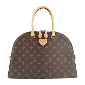 超美品 LOUIS VUITTON ルイ ヴィトン LVムーンアルマ モノグラム ハンドバッグ M44961 PVC レザー ブラウン ゴールド金具 2WAY ショルダー トート ビトン【本物保証】【中古】