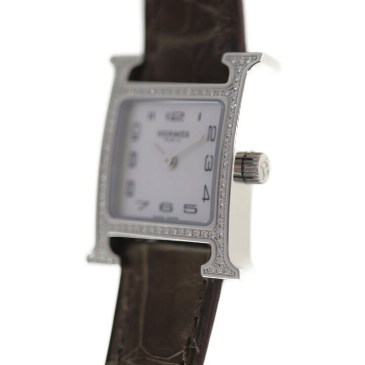 楽天市場】超美品 HERMES エルメス Hウォッチ ミニ 腕時計 HH1.131 