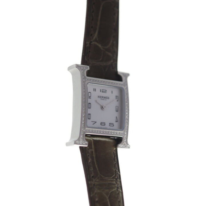 楽天市場】超美品 HERMES エルメス Hウォッチ ミニ 腕時計 HH1.131 