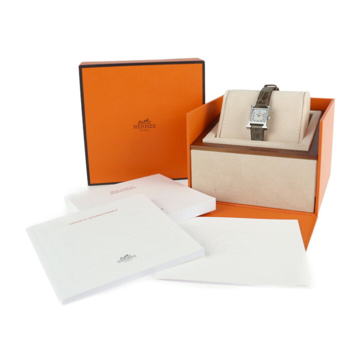 楽天市場】超美品 HERMES エルメス Hウォッチ ミニ 腕時計 HH1.131 