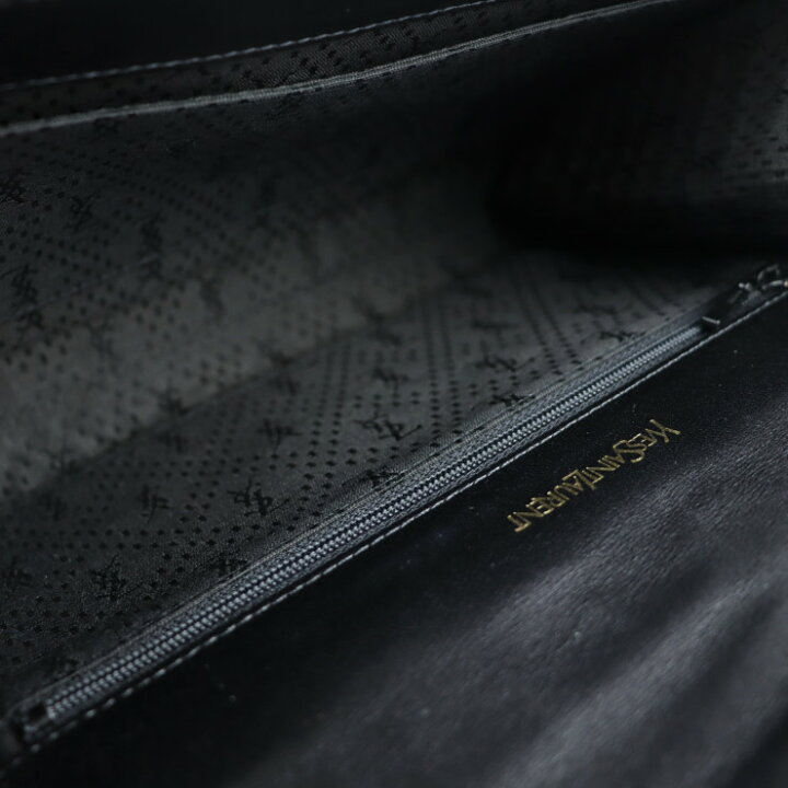 楽天市場】美品 YVES SAINT LAURENT イヴ サンローラン クラッチバッグ 