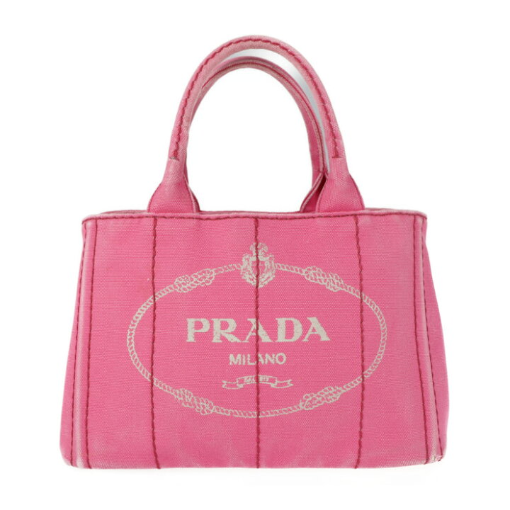 楽天市場】PRADA プラダ カナパ トートバッグ 1BG439 コットン PEONIA 