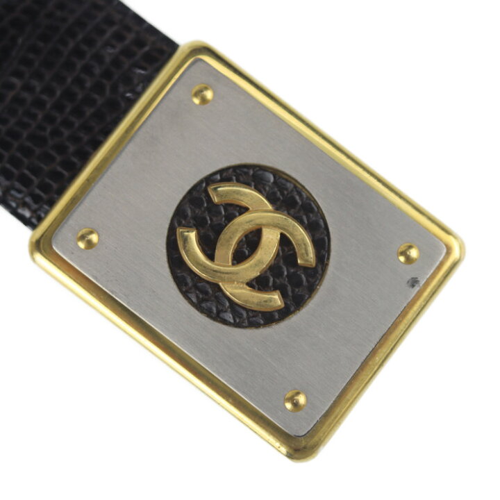 楽天市場】美品 CHANEL シャネル ベルト 表記サイズ 85/34 リザード 