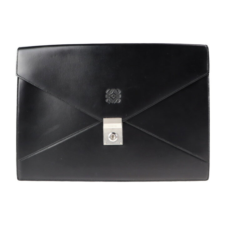 楽天市場】美品 LOEWE ロエベ クラッチバッグ レザー ブラック  