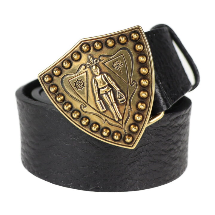 楽天市場】美品 GUCCI グッチ ベルト 322086 レザー ブラック クレスト  