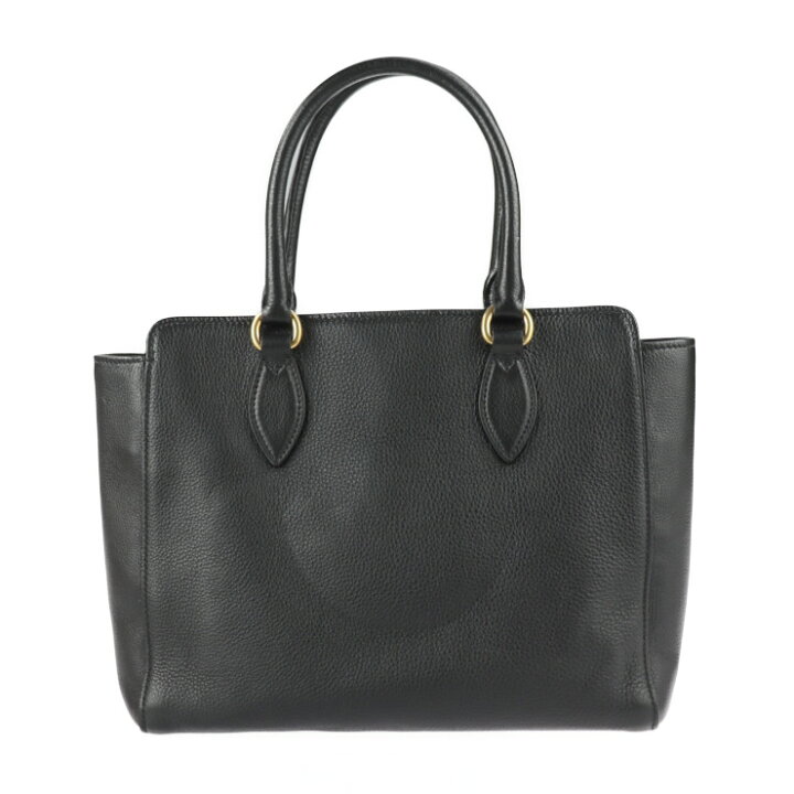 楽天市場】超美品 PRADA プラダ ハンドバッグ 1BA205 レザー ブラック  