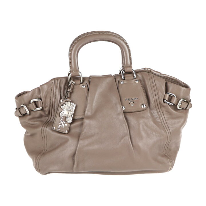 楽天市場】美品 PRADA プラダ ハンドバッグ BN1954 レザー ブラウン系 