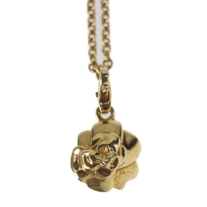 楽天市場】美品 CHANEL シャネル カメリア ネックレス 750 K18 