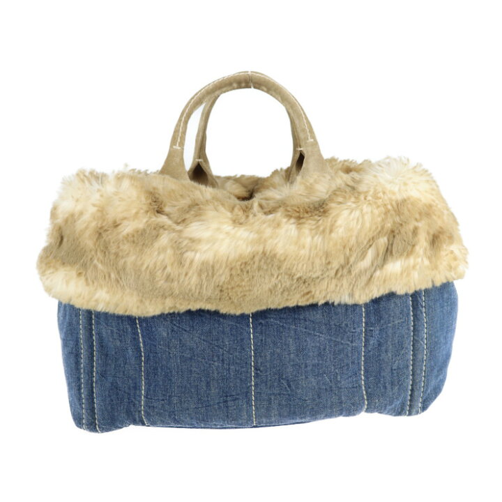 楽天市場】美品 PRADA プラダ カナパ トートバッグ BN2182 デニム 