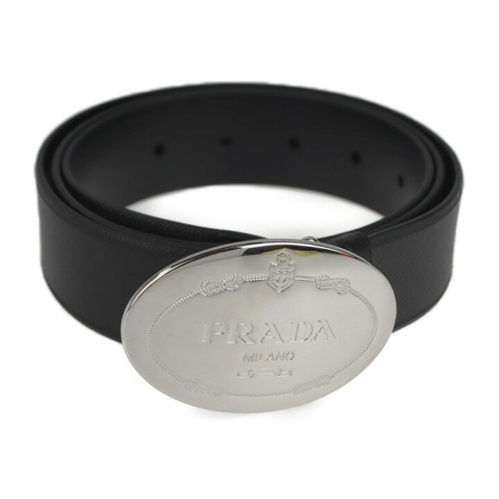 楽天市場】超美品 PRADA プラダ サフィアーノレザー ロゴバックル  