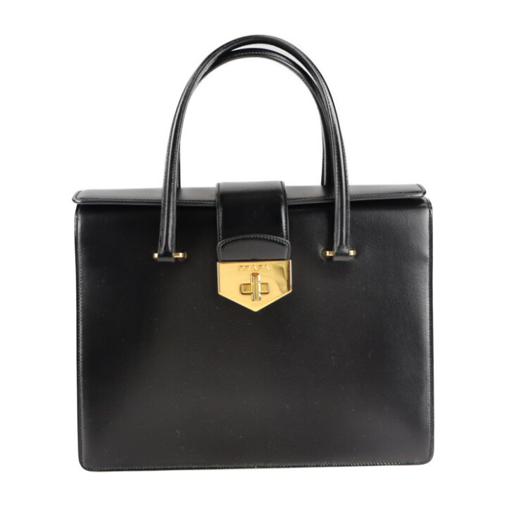 楽天市場】美品 PRADA プラダ ターンロック ハンドバッグ B2725C  