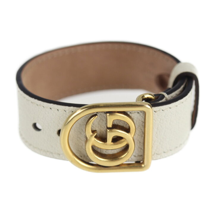 楽天市場 美品 Gucci グッチ Ggマーモント ブレスレット レザー メタル ホワイト アンティークゴールド 本物保証 中古 3r Boutique 楽天市場 美品 Gucci グッチ Ggマーモント ブレスレット レザー メタル ホワイト アンティークゴールド 本物保証 中古 3r Boutique