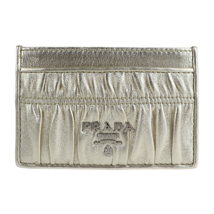 楽天市場】超美品 PRADA プラダ カードケース 1MC208 レザー ゴールド 