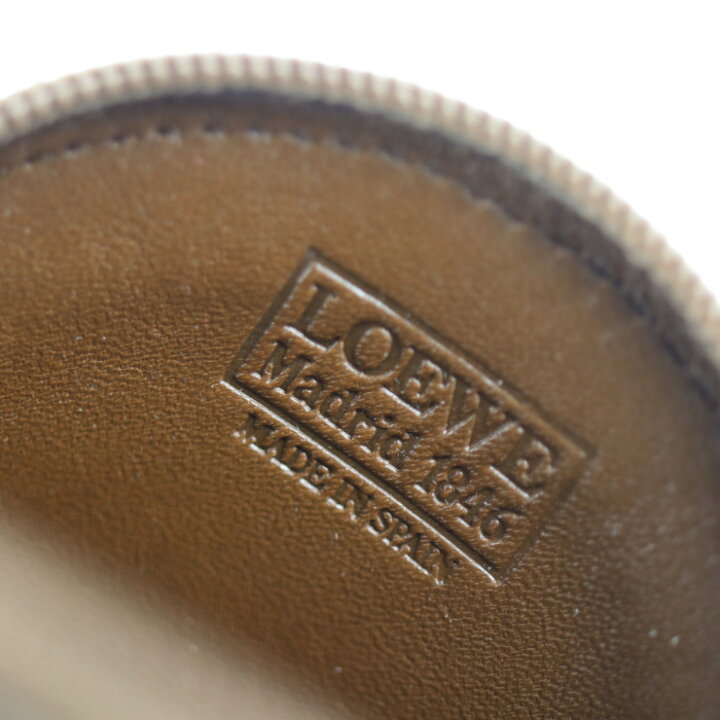楽天市場】超美品 LOEWE ロエベ コインケース レザー ブラウン 小銭 
