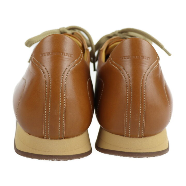 楽天市場】超美品 BURBERRY バーバリー スニーカー レザー キャメル 