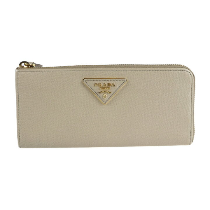 楽天市場】超美品 PRADA プラダ 長財布 1M1183 サフィアーノ ARGILLA 