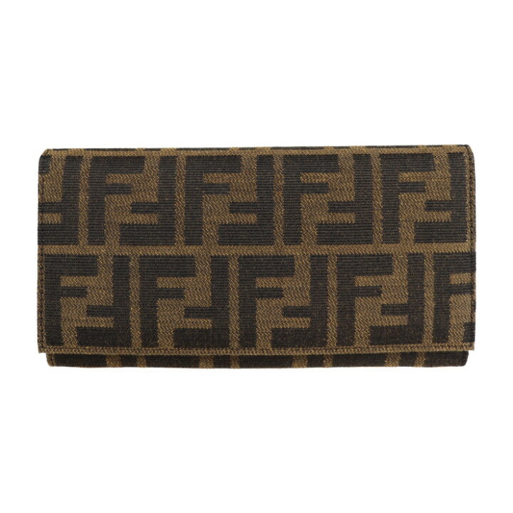 楽天市場】超美品 FENDI フェンディ ズッカ柄 長財布 8M0009  