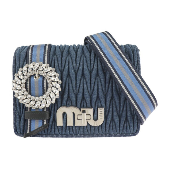 楽天市場】超美品 MIUMIU ミュウミュウ デニム マテラッセ MATELASSE 