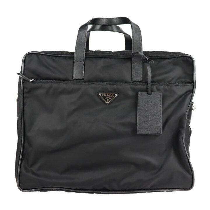 楽天市場】美品 PRADA プラダ ビジネスバッグ V361S ナイロン ブラック 