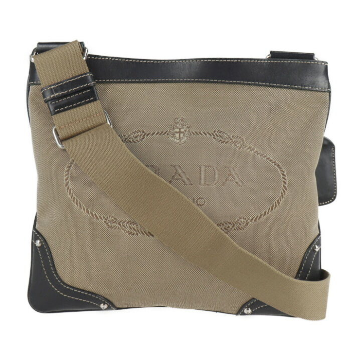 楽天市場】PRADA プラダ ジャガードロゴ ショルダーバッグ BT0537 