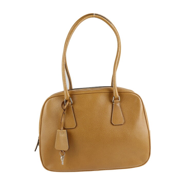 楽天市場】美品 PRADA プラダ ハンドバッグ B11207 レザー キャメル  