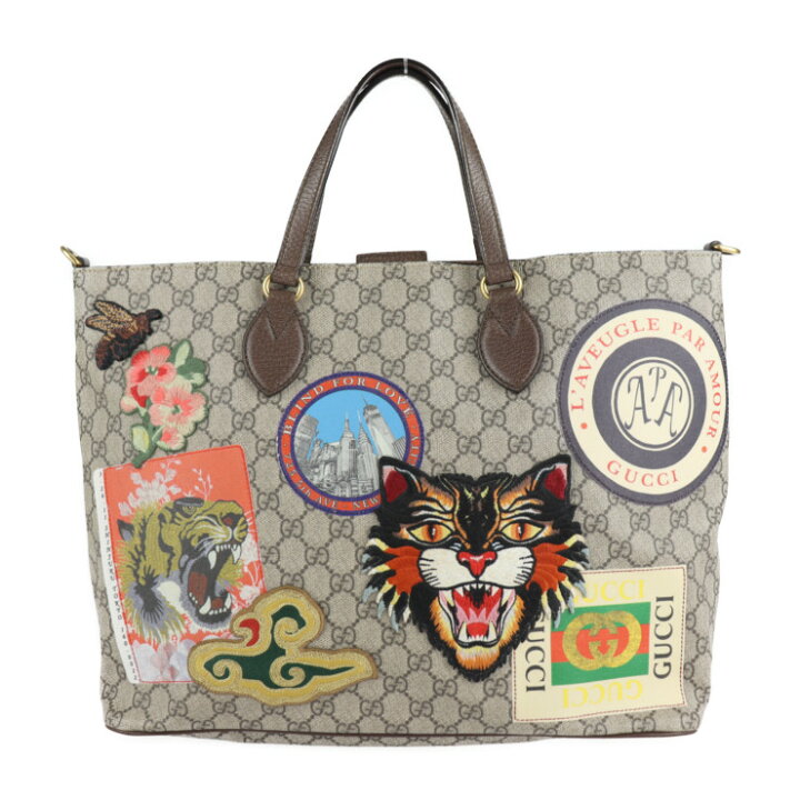 楽天市場】美品 GUCCI グッチ クーリエ ソフト GGスプリーム トート 