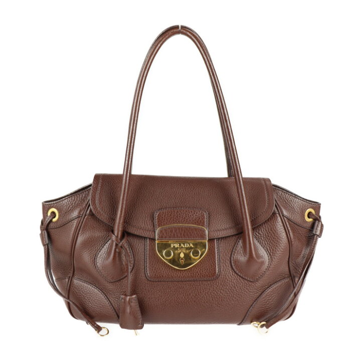 楽天市場】美品 PRADA プラダ ハンドバッグ BR3116 レザー BRUCIATO  