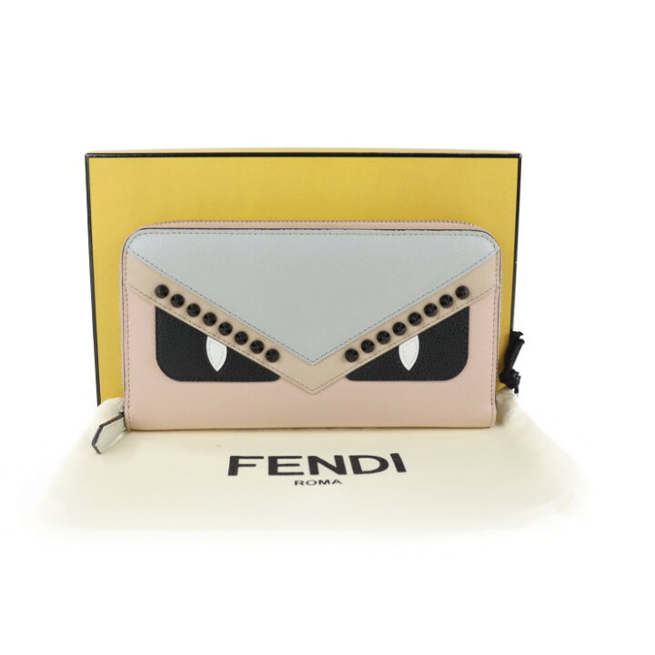 楽天市場】超美品 FENDI フェンディ モンスター バッグ バグズ 長財布 