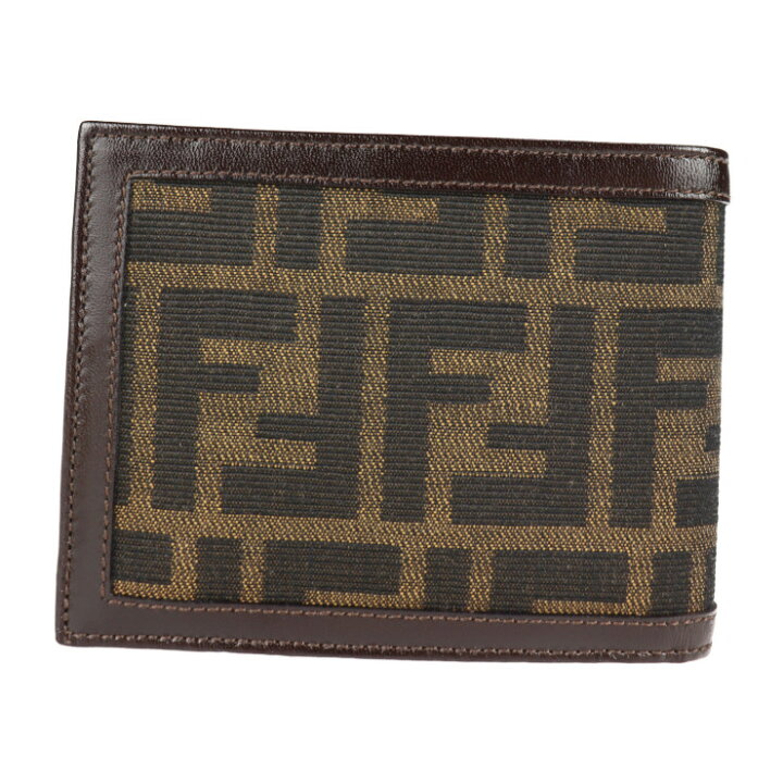 楽天市場】超美品 FENDI フェンディ ズッカ 二つ折り財布 2270-30110  