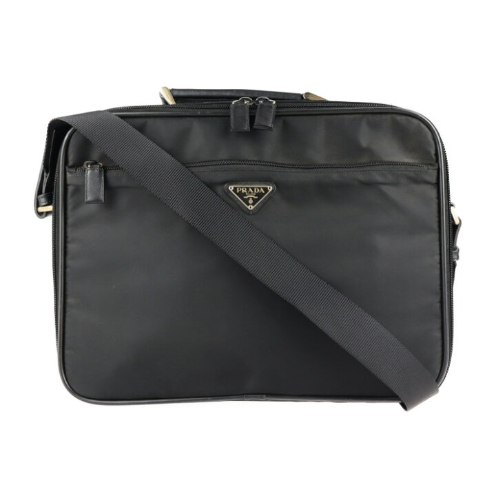 楽天市場】美品 PRADA プラダ ビジネスバッグ V147S ナイロン レザー 