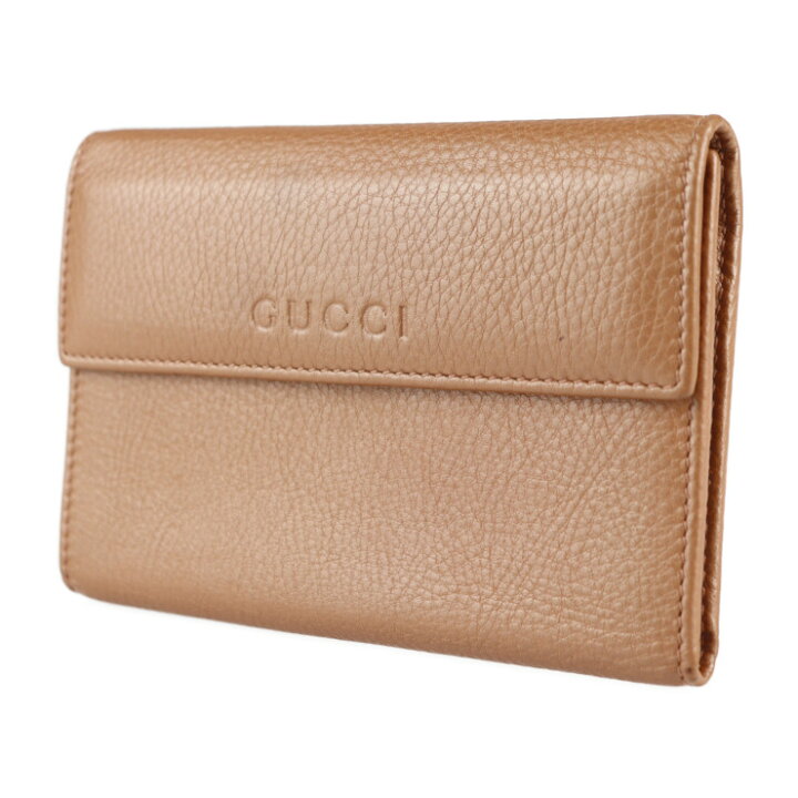 楽天市場】超美品 GUCCI グッチ 三つ折り財布 346057 0416 レザー 