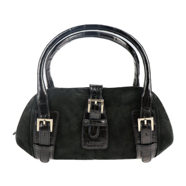 楽天市場】LOEWE ロエベ センダ ハンドバッグ レザー スウェード  