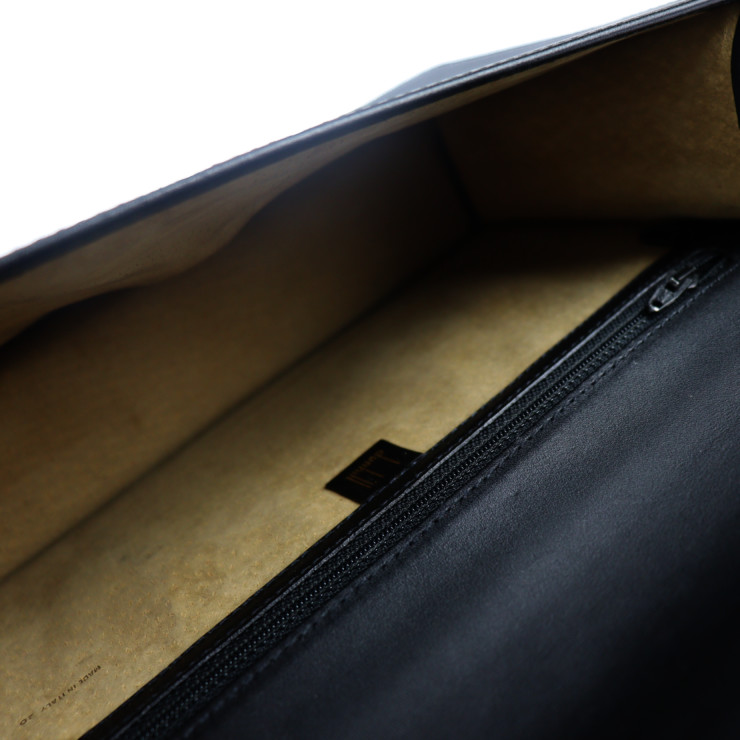 Dunhill ダンヒル オックスフォード クラッチバッグ レザー ブラック ゴールド金具 リストレット ダイヤルロック式  セカンドバッグ【本物保証】【中古】 | 3R boutique