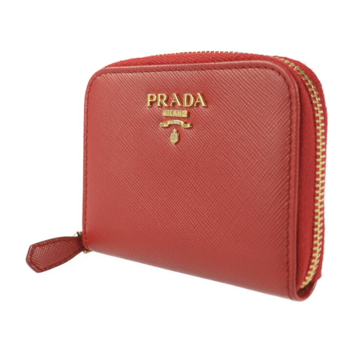 美品 プラダ PRADA コインケース カードケース サフィアーノレザー 