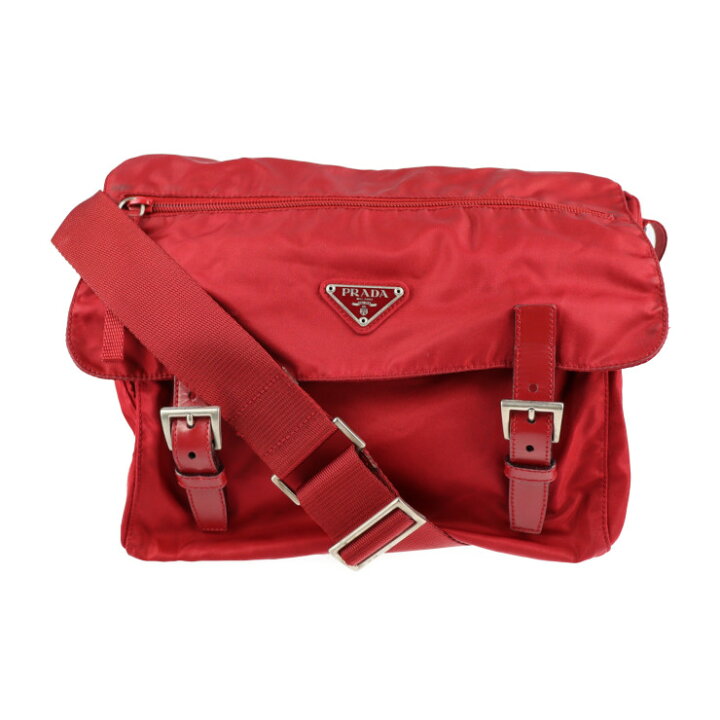楽天市場】PRADA プラダ ショルダーバッグ BT6671 ナイロン レッド  