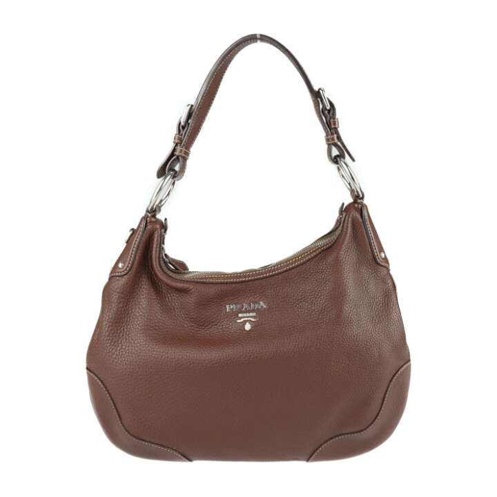 楽天市場】美品 PRADA プラダ ショルダーバッグ BR3373 レザー  