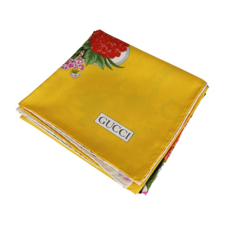 楽天市場】超美品 GUCCI グッチ スカーフ シルク マルチカラー 