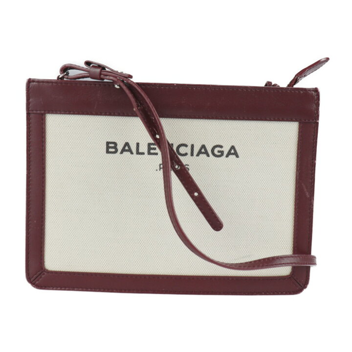 楽天市場】美品 BALENCIAGA バレンシアガ ネイビーポシェット 