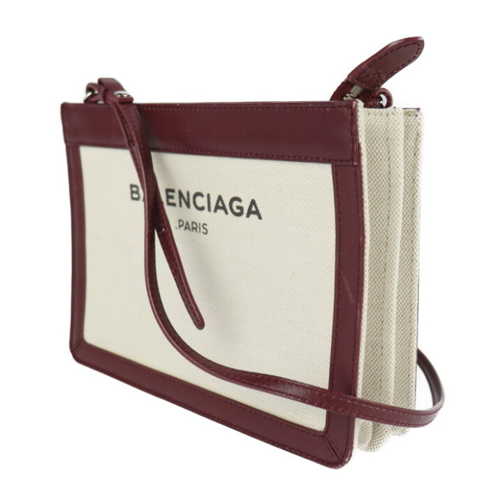 楽天市場】美品 BALENCIAGA バレンシアガ ネイビーポシェット 