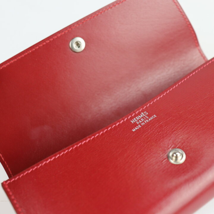 楽天市場】超美品 HERMES エルメス その他小物 ボックスカーフ レッド 