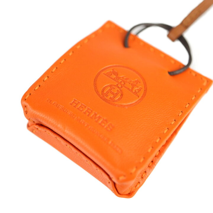 楽天市場】美品 HERMES エルメス サックオランジュ バッグチャーム 