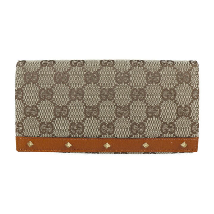 楽天市場】超美品 GUCCI グッチ 二つ折り財布 120924 GGキャンバス 