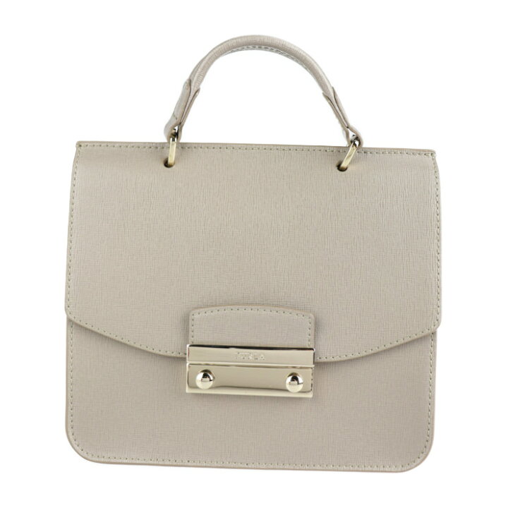 楽天市場】超美品 Furla フルラ ジュリア ハンドバッグ レザー グレー 