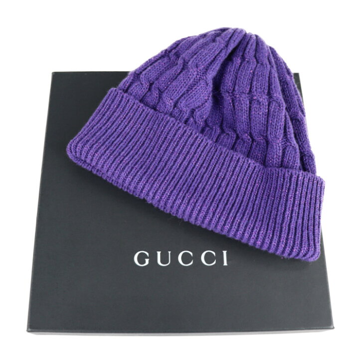 楽天市場】新古未使用展示品 GUCCI グッチ ニット帽 ニット  